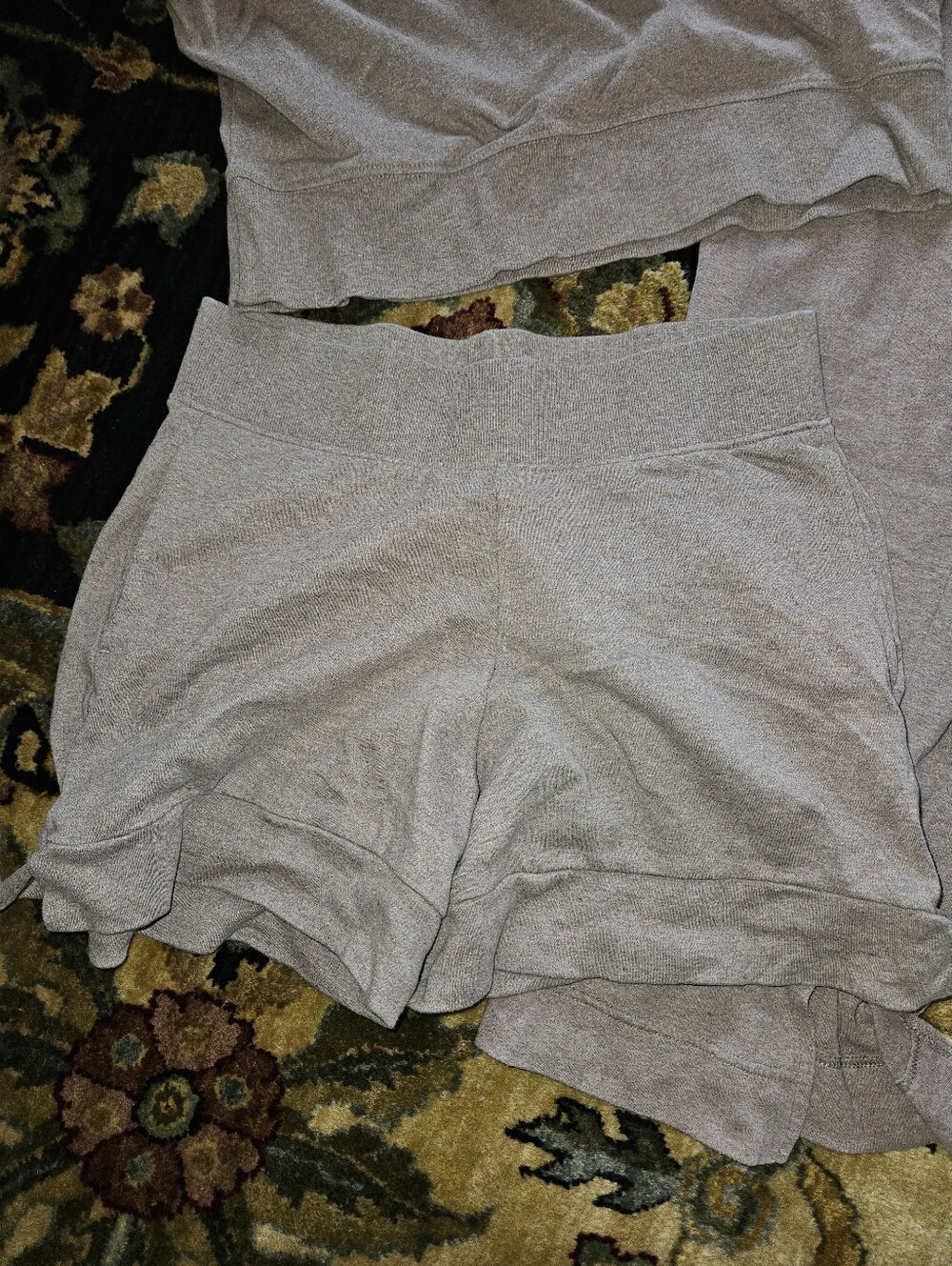 Cozy Heathered Lounge Set - Top, Shorts & Pants, Pact Medium - Picture 3 of 7